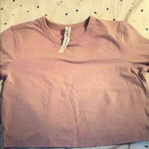 lululemon athletica Light pink/lavendar Short Sleeve Tee